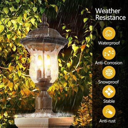 Vintage Outdoor Light Pole Lights Waterproof Garden Patio Lights