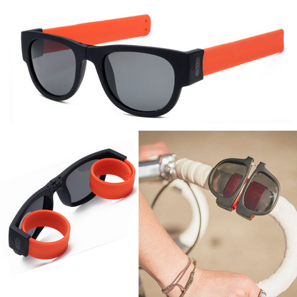 Polarized Folding Wrist Sunglasses With New Strange Bracelet