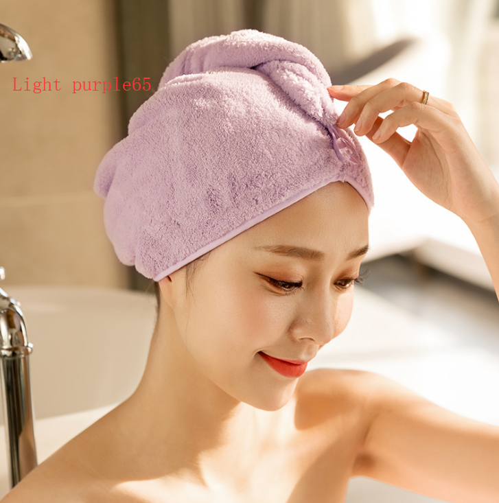 Women's Hair Dryer Cap, Absorbent Dry Hair Towel Beauty DealSniper.net 3pcs Light purple65