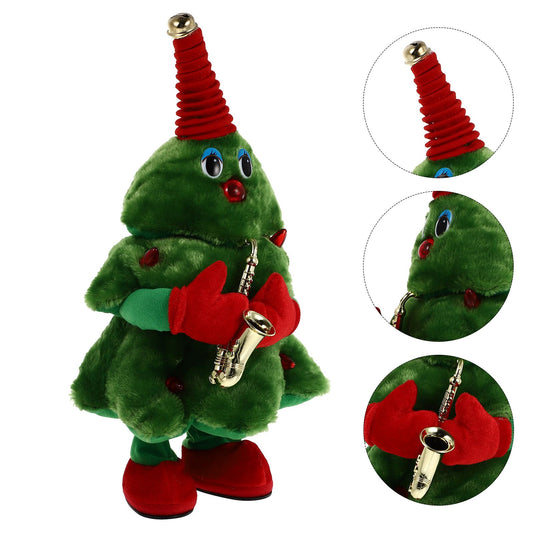 Electric Plush Toy Christmas Tree Can Sing And Dance Electric Toys