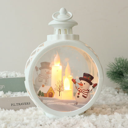 Christmas Decorations Retro Night Light Luminous Gift Holidays DealSniper.net Snowman White Large