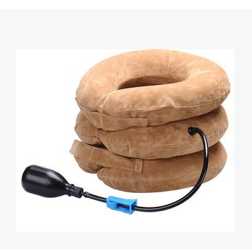 Medical Cervical Traction Device For Neck Protection Health dealsniper-net Brown