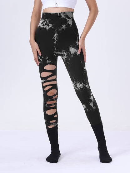 Butt Lifting Yoga Gym Athletic Pants, Hollow Out Tummy Control Women Gym From House