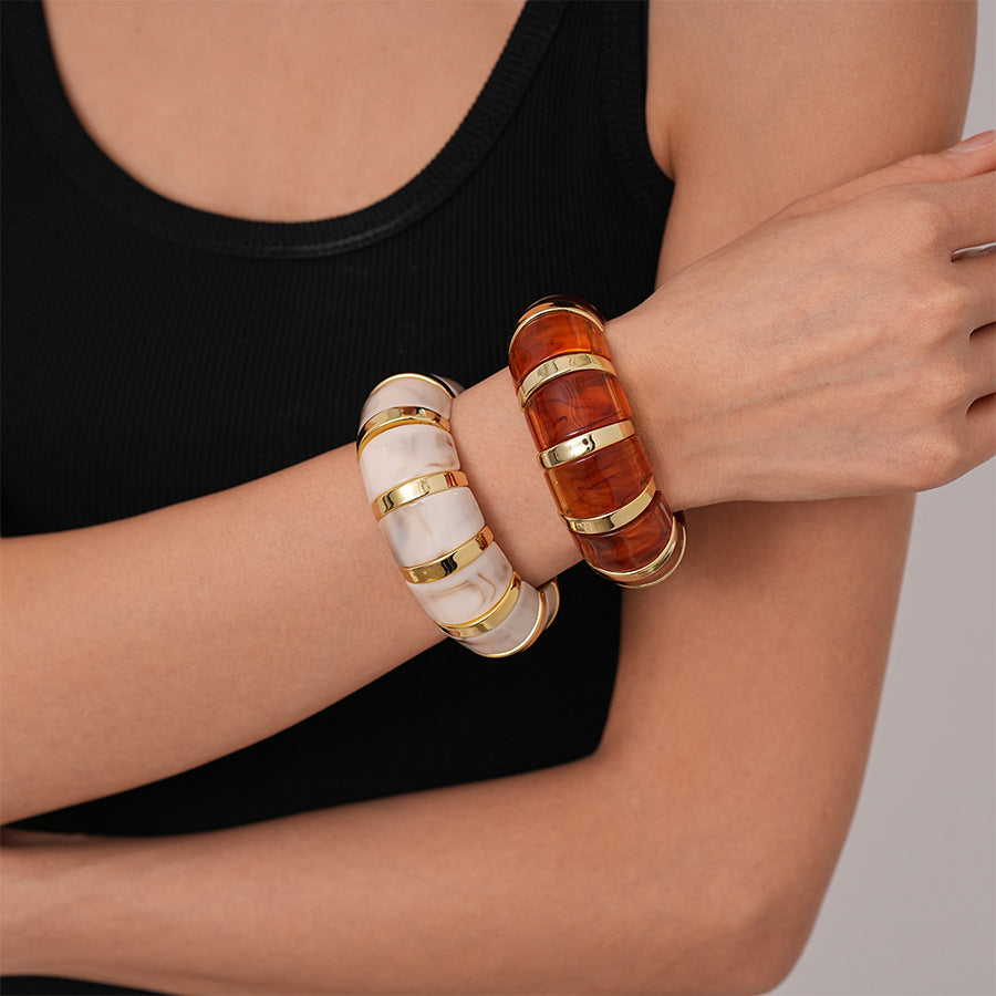 Ins Fashion Acrylic Bracelet Temperament Geometric Jewelry Jewelry DealSniper.net