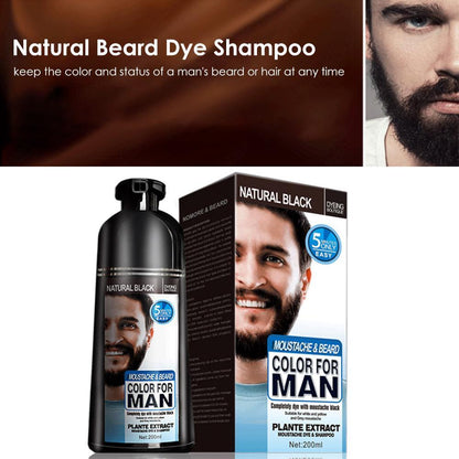 Beard Hair Color Shampoo For Men