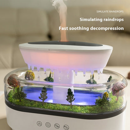 Micro Landscape Aroma Diffuser Household Bedroom Raindrop Humidifier House DealSniper.net