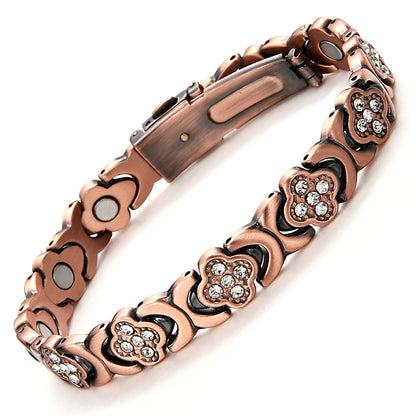 Therapy Bracelet Weight Loss Energy Slimming Bangle Jewelry Gym From House Red copper