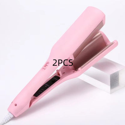 Hair Curling Iron 32mm Deep Wave Hair Curler Style Beauty DealSniper.net Pink US 2PCS