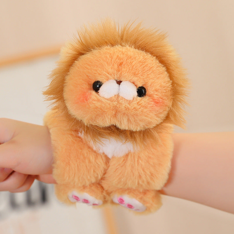 Cartoon Creative Snap Loop Plush Toys Kids DealSniper.net Lion 25cm