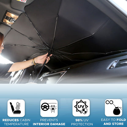 Foldable Car Windshield Sun Shade Umbrella UV Protection Vehicle DealSniper.net