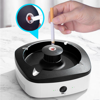 Fashion New Intelligent Induction Ashtray Air Purifier House Gym From House White