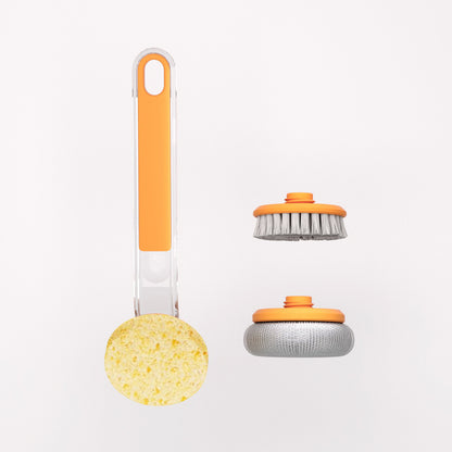 Kitchen Stove Oil And Dirt Removal Cleaning Brush Kitchen dealsniper-net Orange