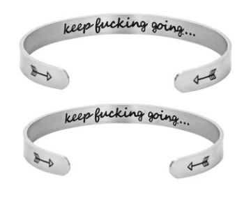 Mantra Bracelet With Quotes Stainless Steel Cuff Inspirational Jewelry Graduation Gift Jewelry dealsniper-net