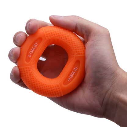 Silicone Adjustable Handle 20-80 Pounds Grip Ring Finger Forearm Trainer Sports Gym From House Orange