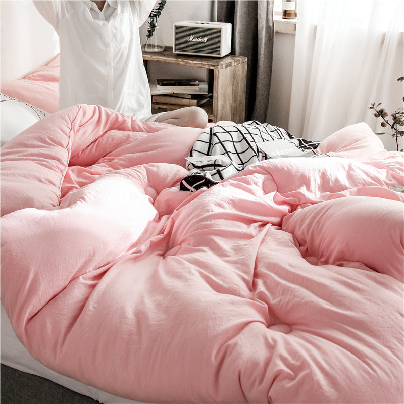 Quilt Thick Single Double Bed Quilt Spring And Autumn Bedding House DealSniper.net Red 150x200 A