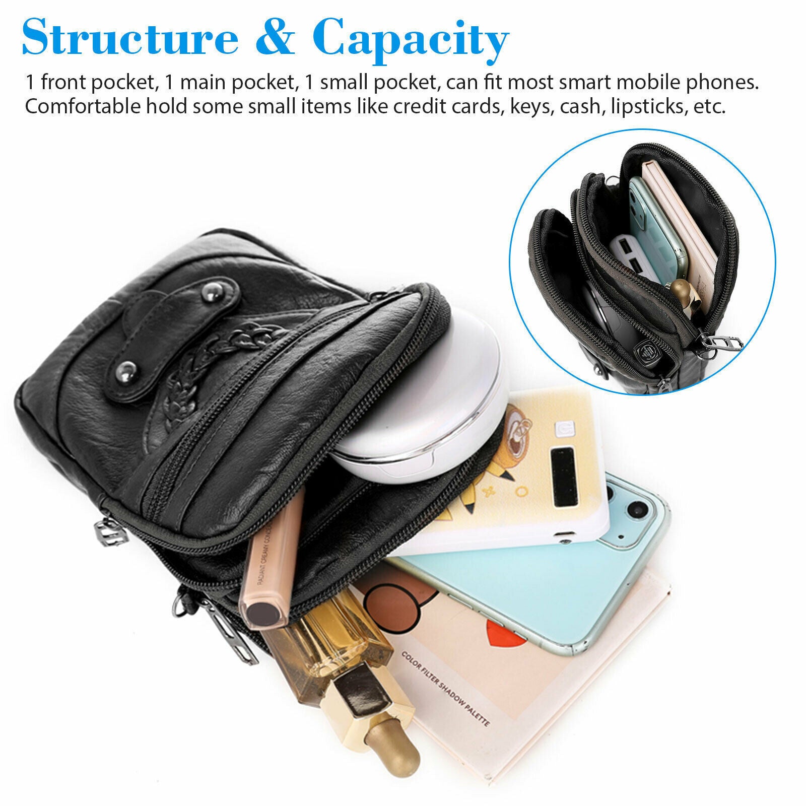 Small Cell Phone Purse Wallet Shoulder Bag Case Cross-body Pouch Handbag Women Women DealSniper.net