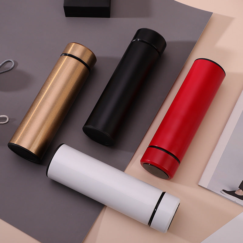 Stainless steel vacuum flask LED touch display temperature