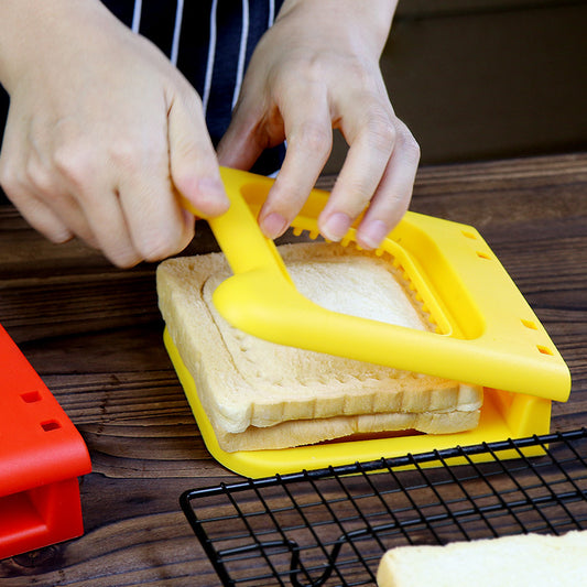 Creative Breakfast Making Sandwich Cutter Hemming Square Sandwich Kitchen Gadgets Kitchen DealSniper.net Square Sandwich Press Mold Yellow