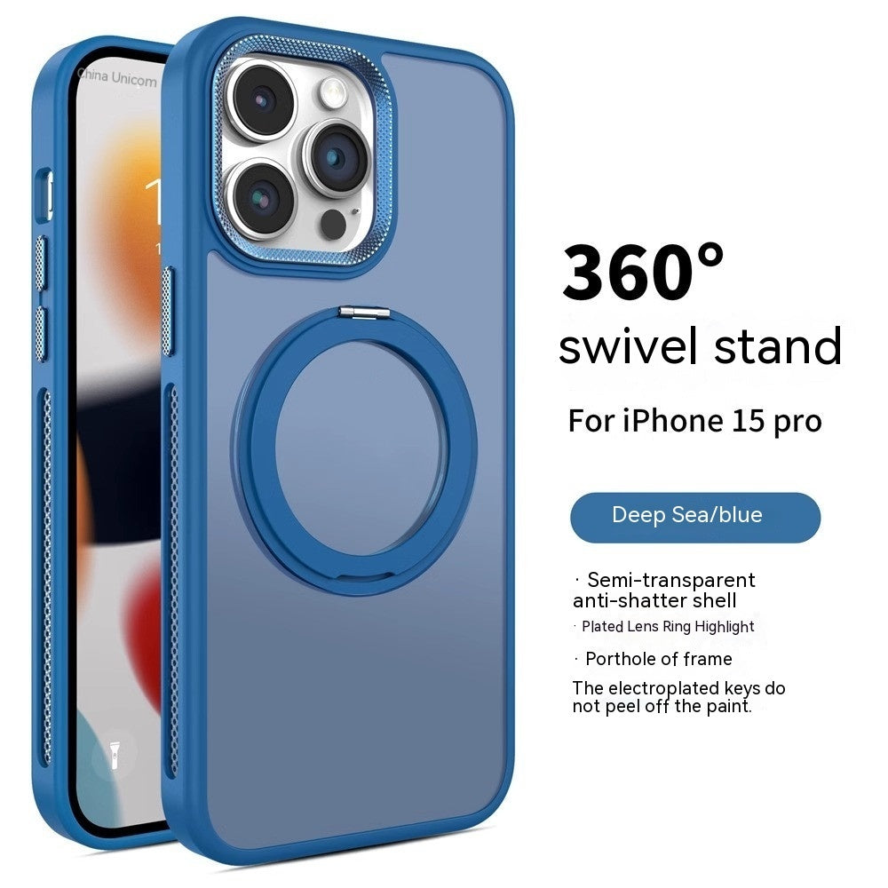 Rotating Bracket Magnetic Suction Phone Case Gadgets dealsniper-net Deep Sea Blue IPhone11