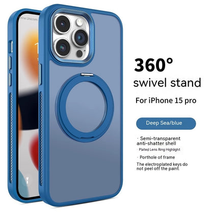 Rotating Bracket Magnetic Suction Phone Case Gadgets dealsniper-net Deep Sea Blue IPhone11