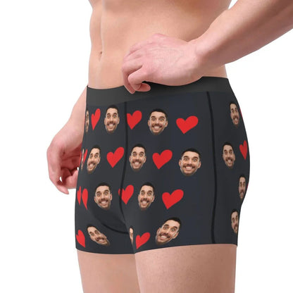 Personalized Face Photo Underwear Boxer Briefs Men Men DealSniper.net