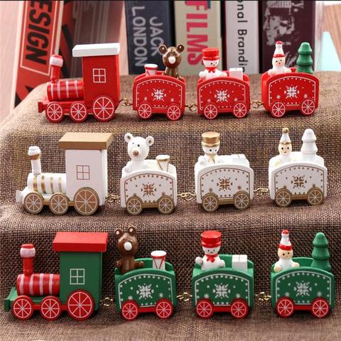 4pcs Mini Wood Train Toys Kids DealSniper.net A 3pcs