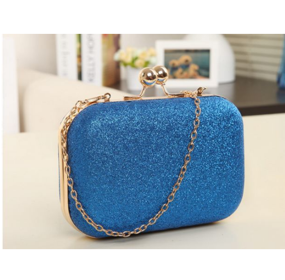 Women Handbag Evening Bags For Party New Women Chain Shoulder Bag Ladies Fashion Gold Clutch Box Bag Women Messenger Women dealsniper-net Navy Blue Stlye1