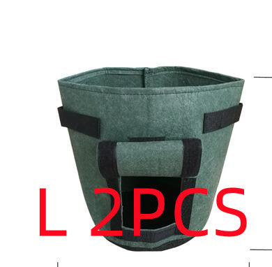 Breathable Potato Tomato Vegetable Plant Growth Bag Garden dealsniper-net Light gray 2PCS Large