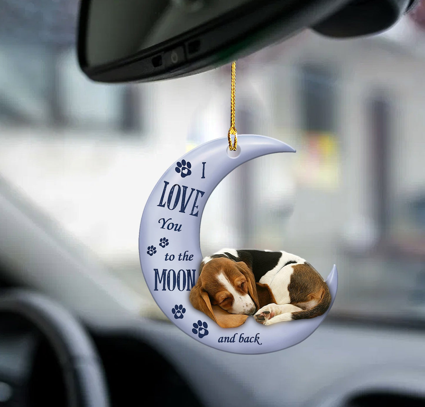 Car Pendant Sleeping Dog Angel Home Decor Acrylic Showcase Hanging Ornaments For Doors Vehicle DealSniper.net 3Style