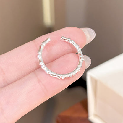 Simple Zircon Plain Ring Women's Niche Light Luxury Jewelry Gym From House J2684