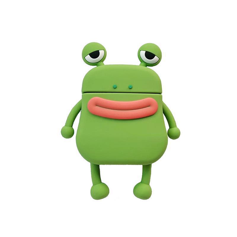 Cute Cartoon Silicone Soft Shell Bluetooth Headset Electronics dealsniper-net Green AirPods12