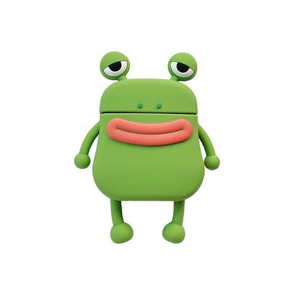 Cute Cartoon Silicone Soft Shell Bluetooth Headset Electronics dealsniper-net Green AirPods12