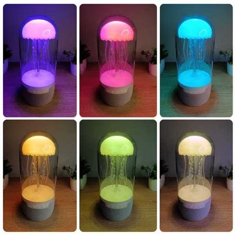 3 In 1 Creative Colorful Jellyfish Lamp Bluetooth-compatible Speaker Home Decor dealsniper-net