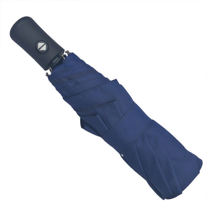 Fully automatic triple folding golf super windproof umbrella Outdoor DealSniper.net Navy Blue