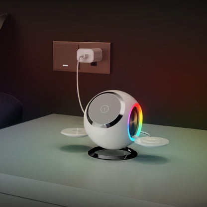 Spherical Ambience Light Vertical Magnetic Wireless Charger Gadgets Gym From House