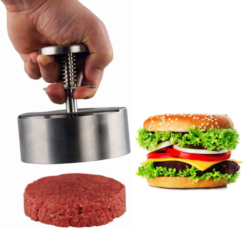 Stainless Steel Patties Mould Burger Meat Press Kitchen Gadgets Kitchen dealsniper-net