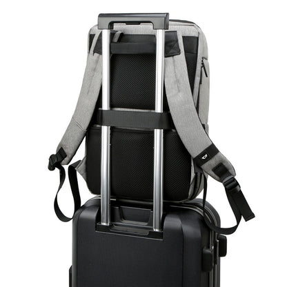 Men On Business Computer Backpack USB Reflective Strip Men DealSniper.net