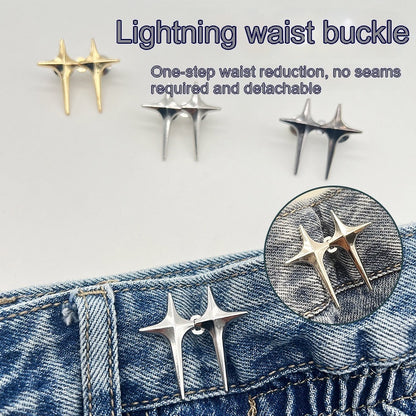 Adjustable Waist Jeans Waist-tight Artifact Button Women DealSniper.net