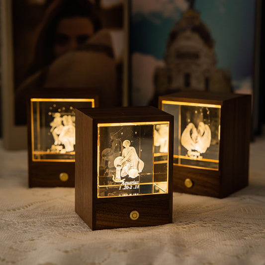 Crystal LED Table Lamp USB Power Decor Constellation Light Home Decor dealsniper-net