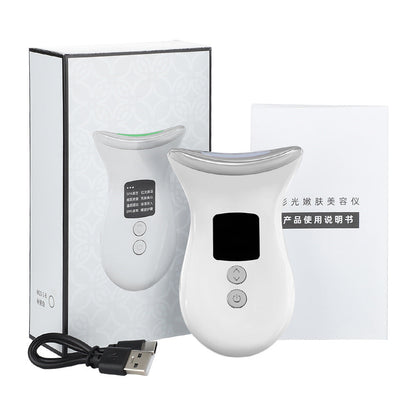 EMS Micro-current Three-color Color Light Temperature Beauty DealSniper.net White