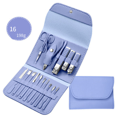 Professional Scissors Nail Clippers Set Ear Spoon Beauty dealsniper-net 17 Style