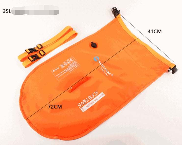 Double Airbag Swimming Buoy Floating Mark Detachable Backpack Sports Gym From House
