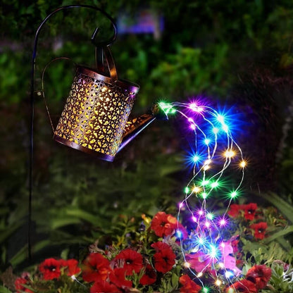1 2pcs Watering Can Lights, Copper Solar Garden Lights Outdoor Gym From House 1Pcs