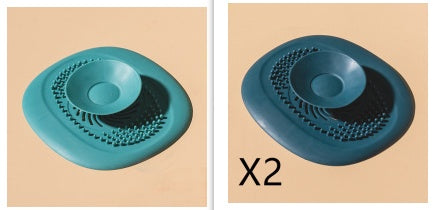 Bathroom Washbasin Drain Hair Catcher Kitchen Sewer Nausea Kitchen dealsniper-net Blue set 1PC