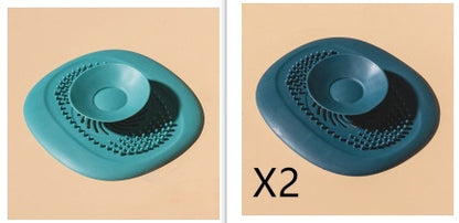 Bathroom Washbasin Drain Hair Catcher Kitchen Sewer Nausea Kitchen dealsniper-net Blue set 1PC