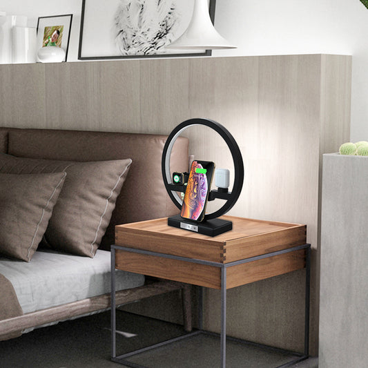 Fast Charging 4 in 1 Bedside Lamp Wireless Charger Bracket Electronics dealsniper-net