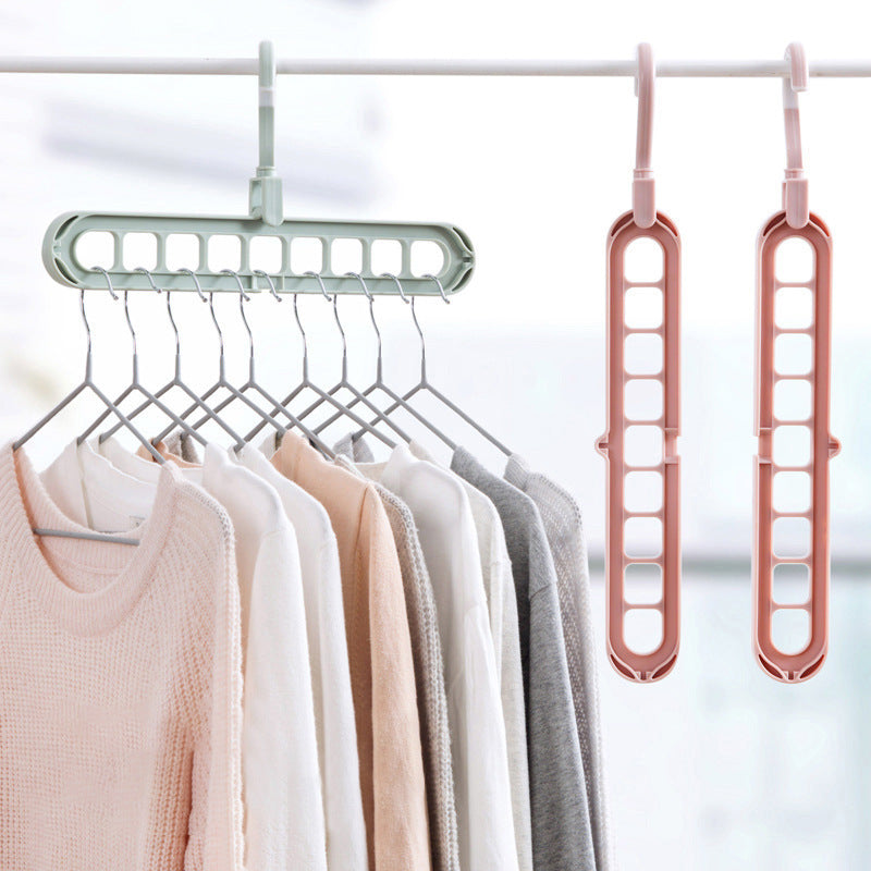 9-hole Clothes Hanger Organizer Space Saving Hanger House DealSniper.net