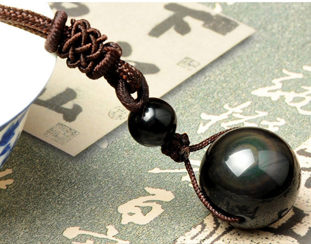 Obsidian Celestial Eye Necklace Jewelry dealsniper-net