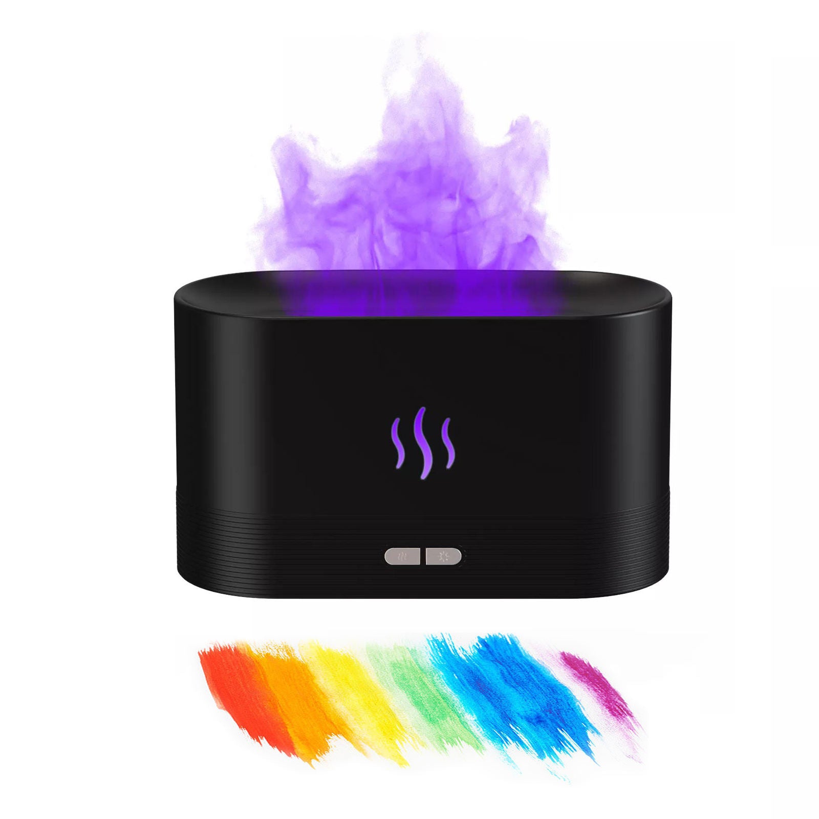 USB Ultrasonic Flame Humidifier Led RGB Colorful Diffuser Home dealsniper-net