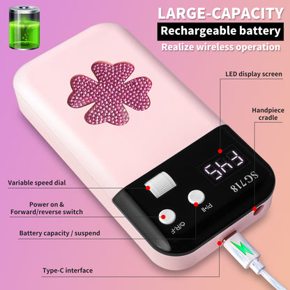 Electric Nail File For Shaping Removing & Polishing Gel Nails Beauty dealsniper-net